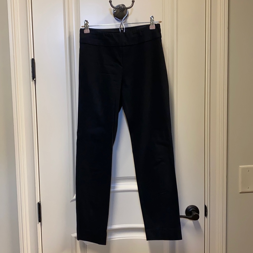 boutique shop black stretchy straight leg pants